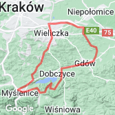 Mapa Myślenice - Dobczyce - Staniątki